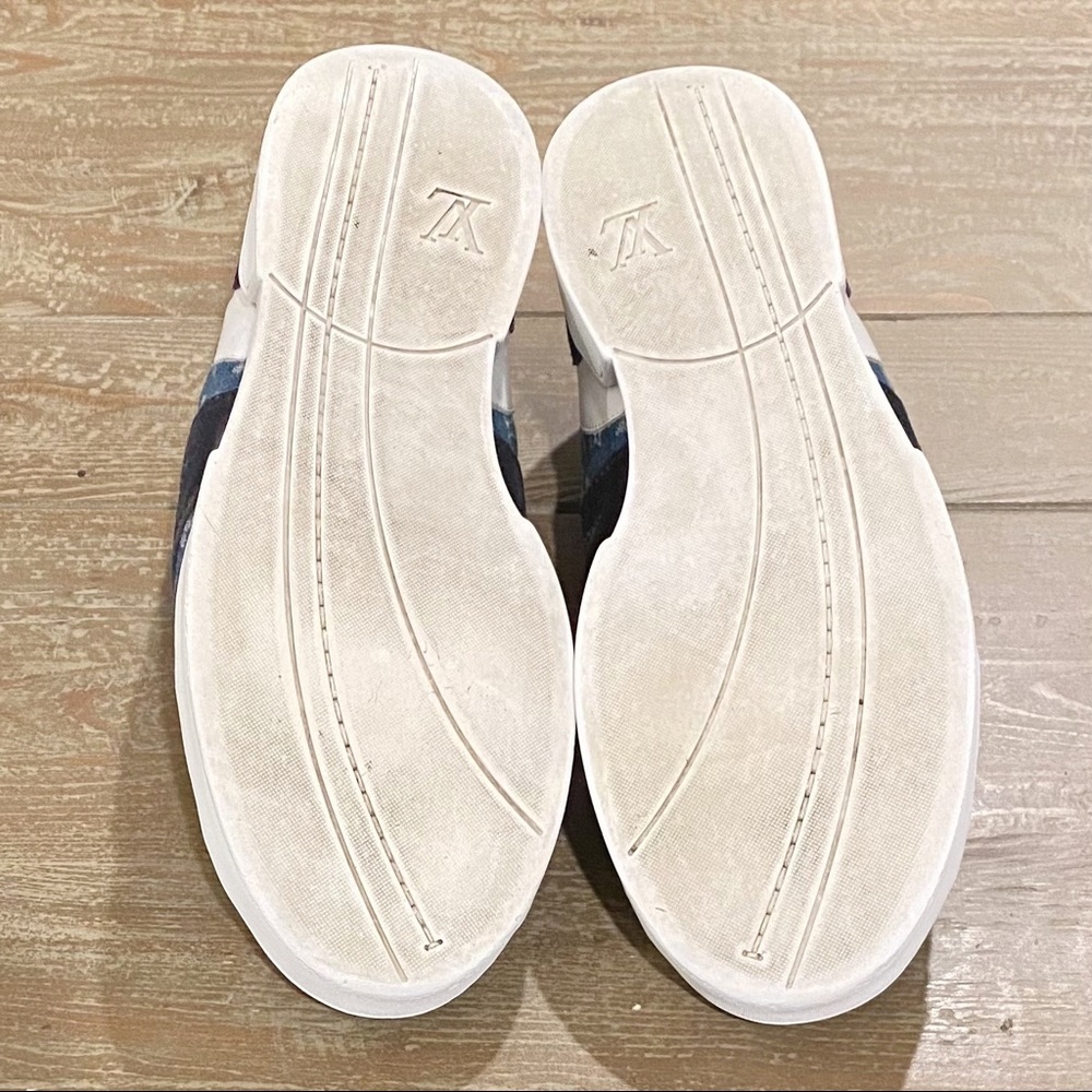 SOLD🎉 LOUIS VUITTON SUPREME Denim Sneakers Monogram - Picture 9 of 12